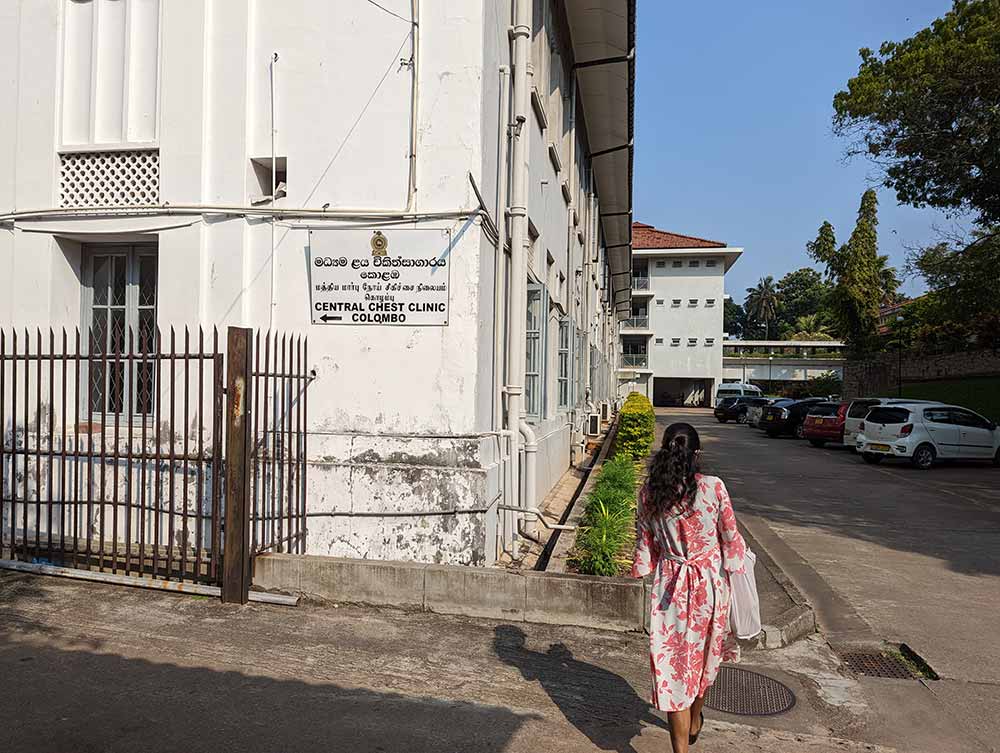Chest Clinic in Colombo is a major tuberculosis healthcare provider in Sri Lanka. Colombo district records 25 percent of total tuberculosis cases on the island annually. Credit: Aanya Wipulasena