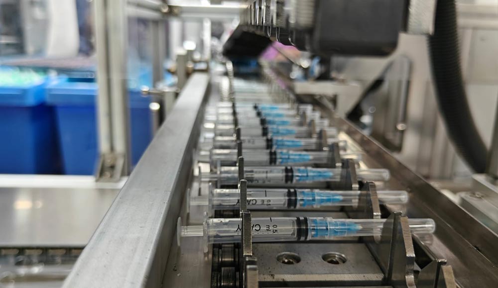 Increased production of locally manufactured 0.5ML syringes for immunization keeping routine child vaccination on track. Photo Credit Revital Healthcare