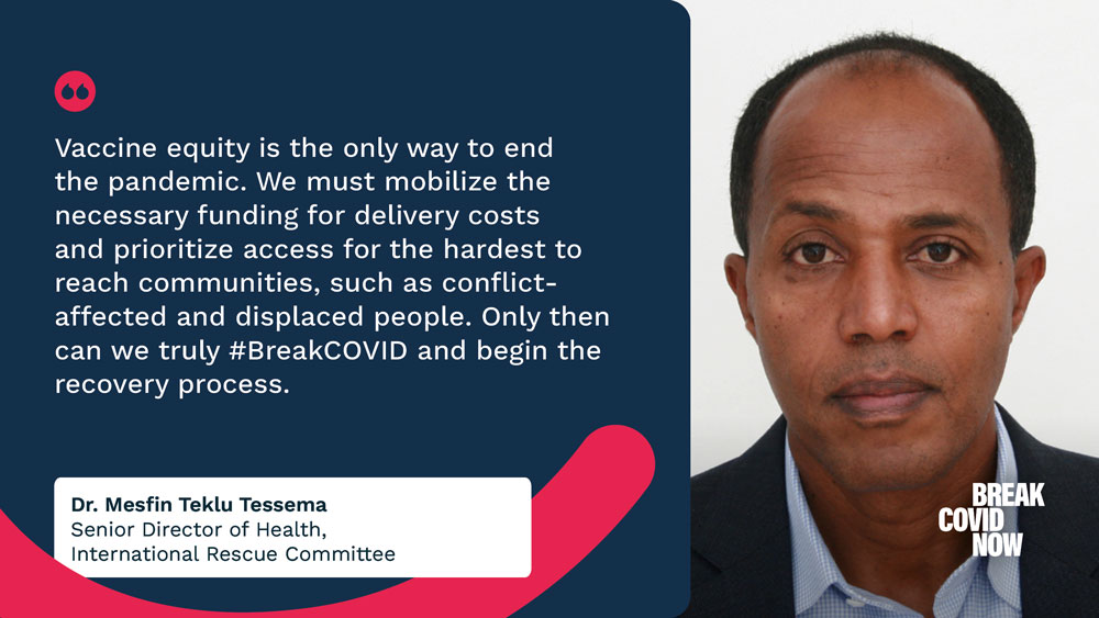 Dr. Mesfin Teklu Tessema, Senior Director of Health, International Rescue Committee