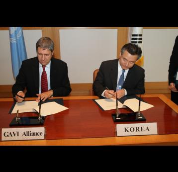 GAVI Alliance welcomes Korean contribution