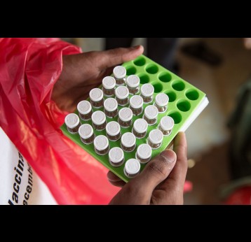 Oral cholera vaccine vials. Gavi/2019/Isaac Griberg