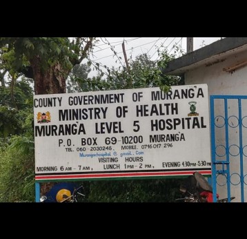 Muranga hospital board – Photo courtesy Kenya New Agency