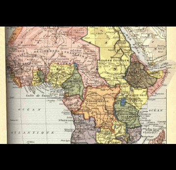 French map of Africa – 1989