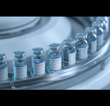 COVID-19 vaccine mass production in a laboratory