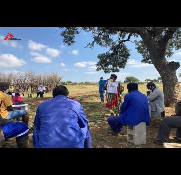 MSF Eswatini teams engaging with communities. Credit: MSF Eswatini