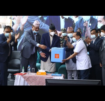 Prime Minister Sher Bahadur Deuba inaugurated the TCV campaign at Kathmandu's Durbar High School – the oldest school in the country. Photo credit: Bijay Rai