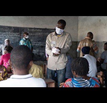 Promotion of health and vaccination by CSO in DRC. Credit: Gavi