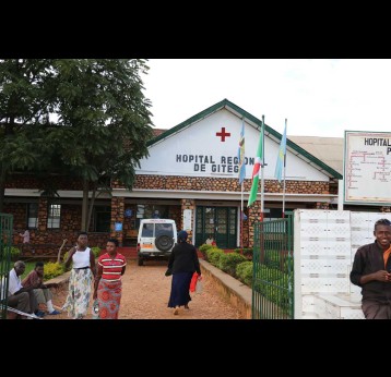 Gitega Regional Hospital one of the only two covid-19 vaccination centers in the country other than Bujumbura. Credit: Moses Havyarimana