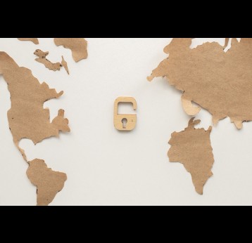 World map with a lock. Credit: Monstera Production on Pexels