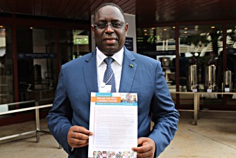 President Macky Sall of the Republic of Senegal with the Leaders' Declaration