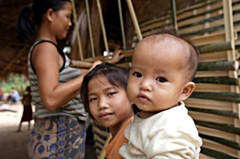 Vietnam children outside
