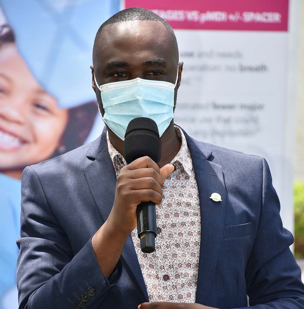 Kisumu health director Mr Fred Oluoch addresses journalists during a public function in Kisumu. Photo credits: Angeline Anyango