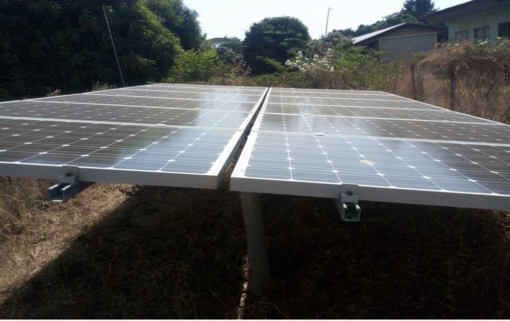 The solar-powered electric source Dek Health center Credit Mulugeta Andulem