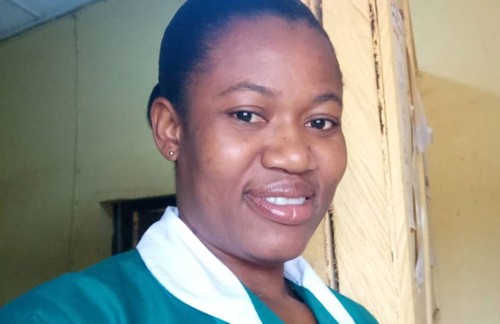 Health worker Adoosa Winnia