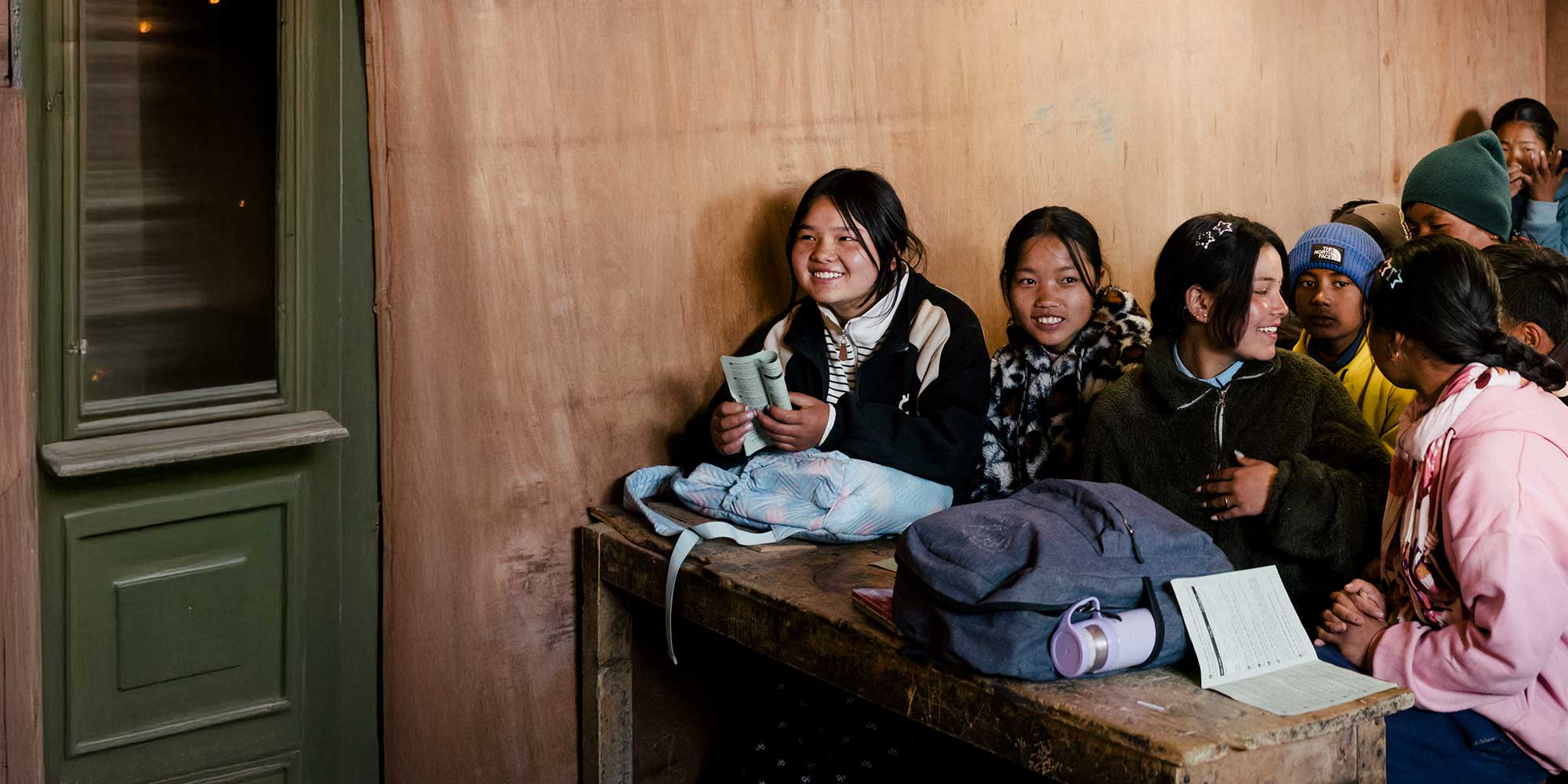 Girls are informed about the HPV vaccine at Annapurna Secondary school in Manang, Nepal. 2025/Nanna Heitmann