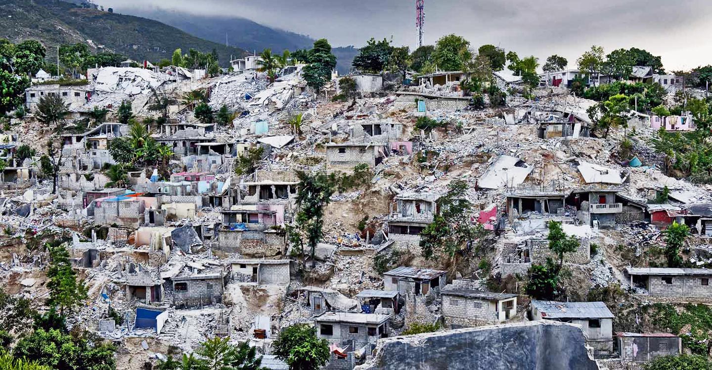 Des scènes désastreuses après le tremblement de terre à Haïti en 2010. 
