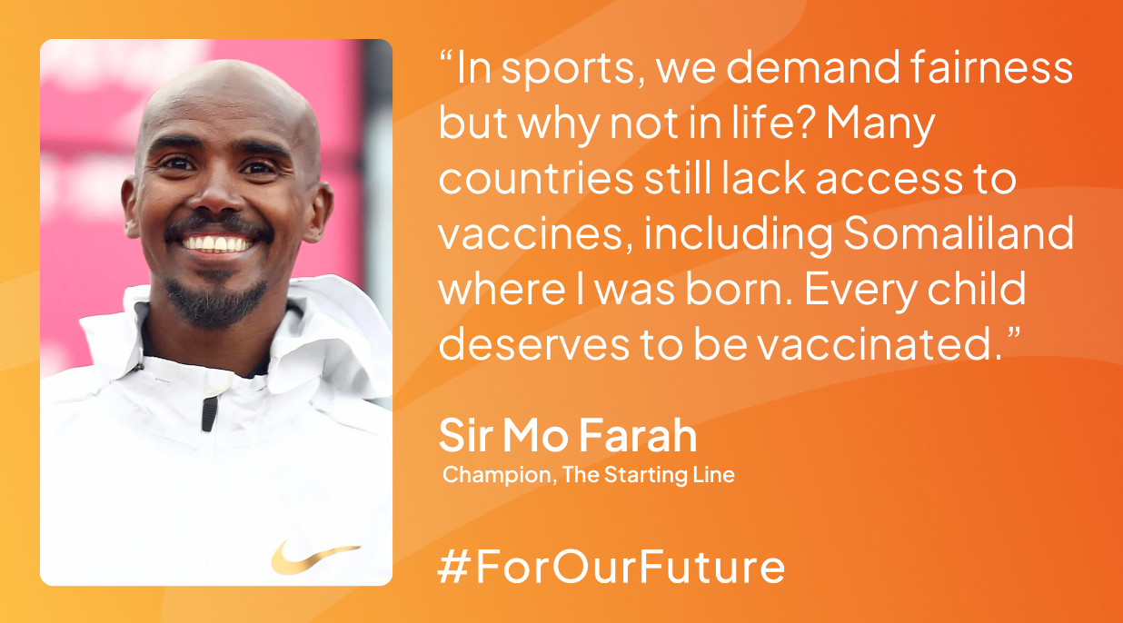 Sir Mo Farah, Champion, The Starting Line