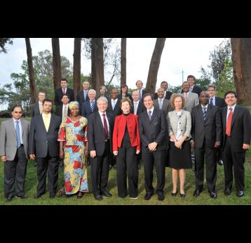 GAVI Board members in Kigali