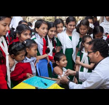 Bangladesh Prime Minister launches country’s largest ever measles-rubella campaign