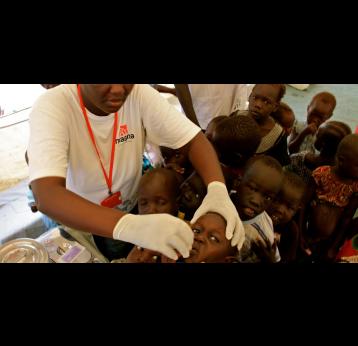 Lucy Tombe,&nbsp;Nursing supervisor,&nbsp;Magna Children At Risk temporary immunisation clinic,&nbsp;Tomping IDP camp.&nbsp;Juba, South Sudan.