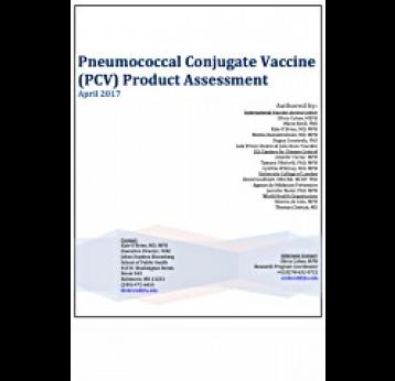 Pneumococcal Conjugate Vaccine (PCV) Product Assessment