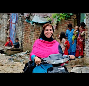Shagufta, community mobiliser and vaccinator in Taxila, Pakistan