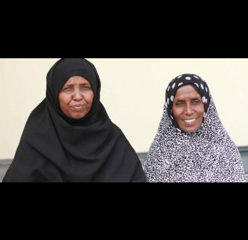 Halima Aso (left), mother of 8 and member of the Women’s Federation, Berhale District, Ethiopia