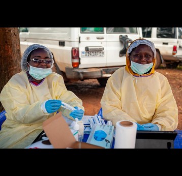 Health workers at the National forum for ebola eradication in DRC. Credit: Gavi/2019/Frederique Tissandier