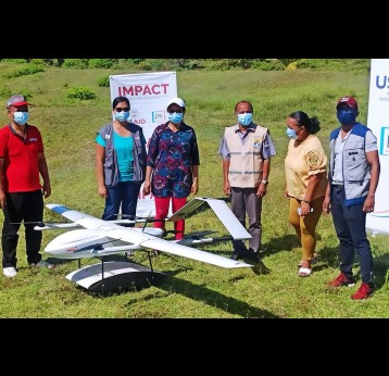 Le district pilote de Toamasina II teste les drones cargos pour le transport de vaccins. Crédit : Programme Impact Madagascar