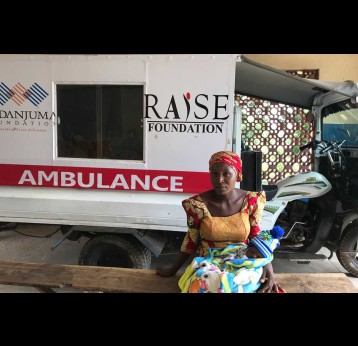 Rachel Jacob, a beneficiary of the tricycle ambulance intervention. Credit: Royal Ibeh