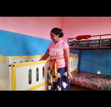 Sintayehu Abera works at Injibara Children’s Home. Credit: Solomon Yimer
