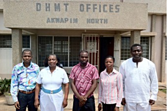 Dr Opare and other District Health Management Team members