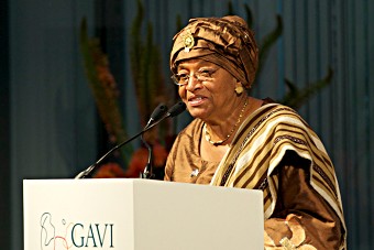 Ellen Johnson Sirleaf pledging conf 700