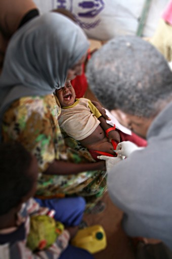 Pneumococcal vaccine refugee camp Kenya