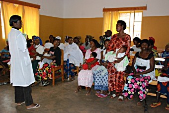 Rwanda health clinic group lecture