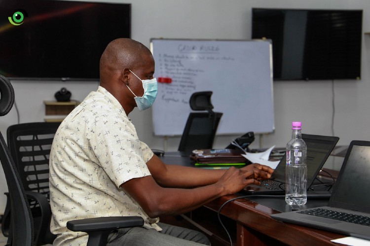 Imo State Epidemiologist, Hyacinth Egbuna coordinates surveillance activities with Disease Surveillance and Notification Officers across the 27 local governments and prepares sit reps for prompt decision making. Photo Credit: Nigeria Health Watch