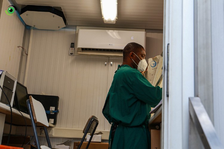KNCV’s GeneXpert machine for tuberculosis diagnosis uses similar DNA PCR technology to detect the SARS-CoV-2 virus, explains Dr Golibe Ugochukwu, a Senior Programs Officer with the foundation. Photo Credit: Nigeria Health Watch