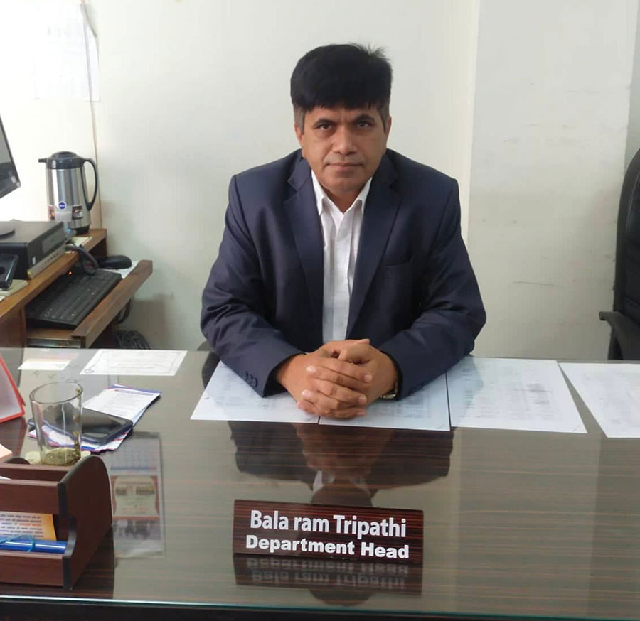 Balaram Tripathi, Head of the health department at Kathmandu Metropolitan City, Nepal.