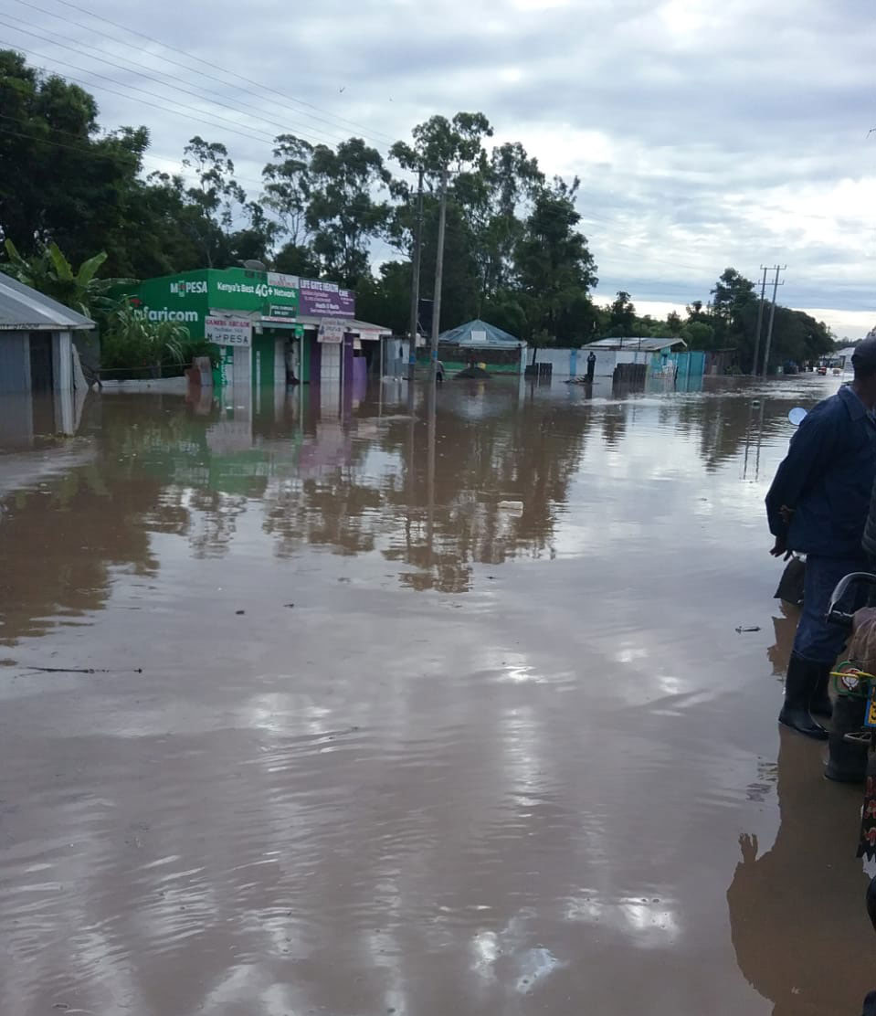 Flooding in Ahero town