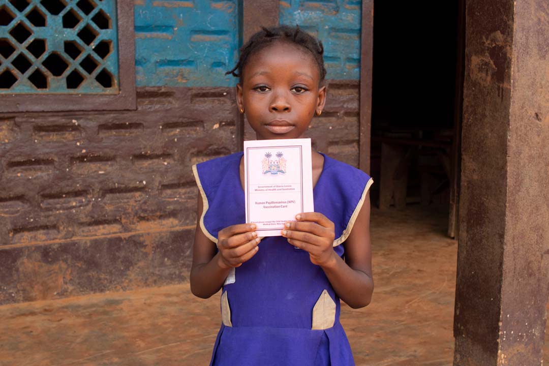 Vaccination contre le VPH, Sierra Leone Credit: Gavi/2022/Joshua Kamara