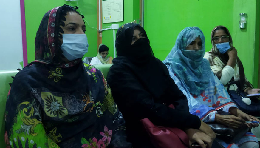 Female TB Patients at THQ Gujjar Khan's TB Unit