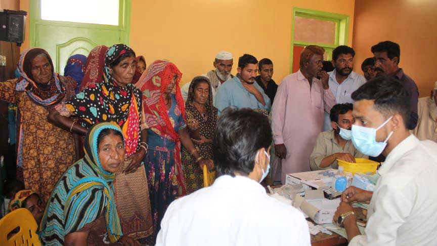 A health camp in Sindh. Credit: Ministry of National Health Services