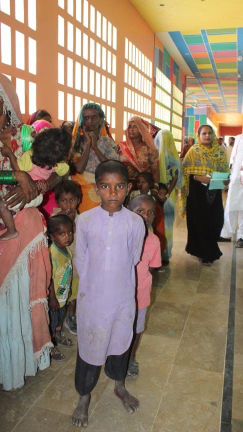 Women and children in a health camp in Sindh, Pakistan. Credit: Ministry of National Health Services