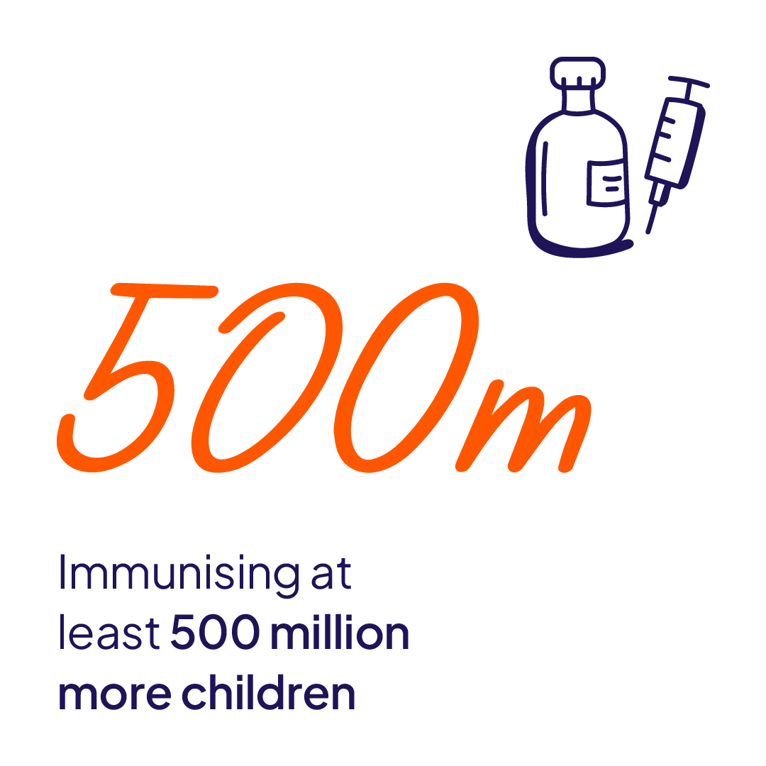 Immunising at least 500 million more children
