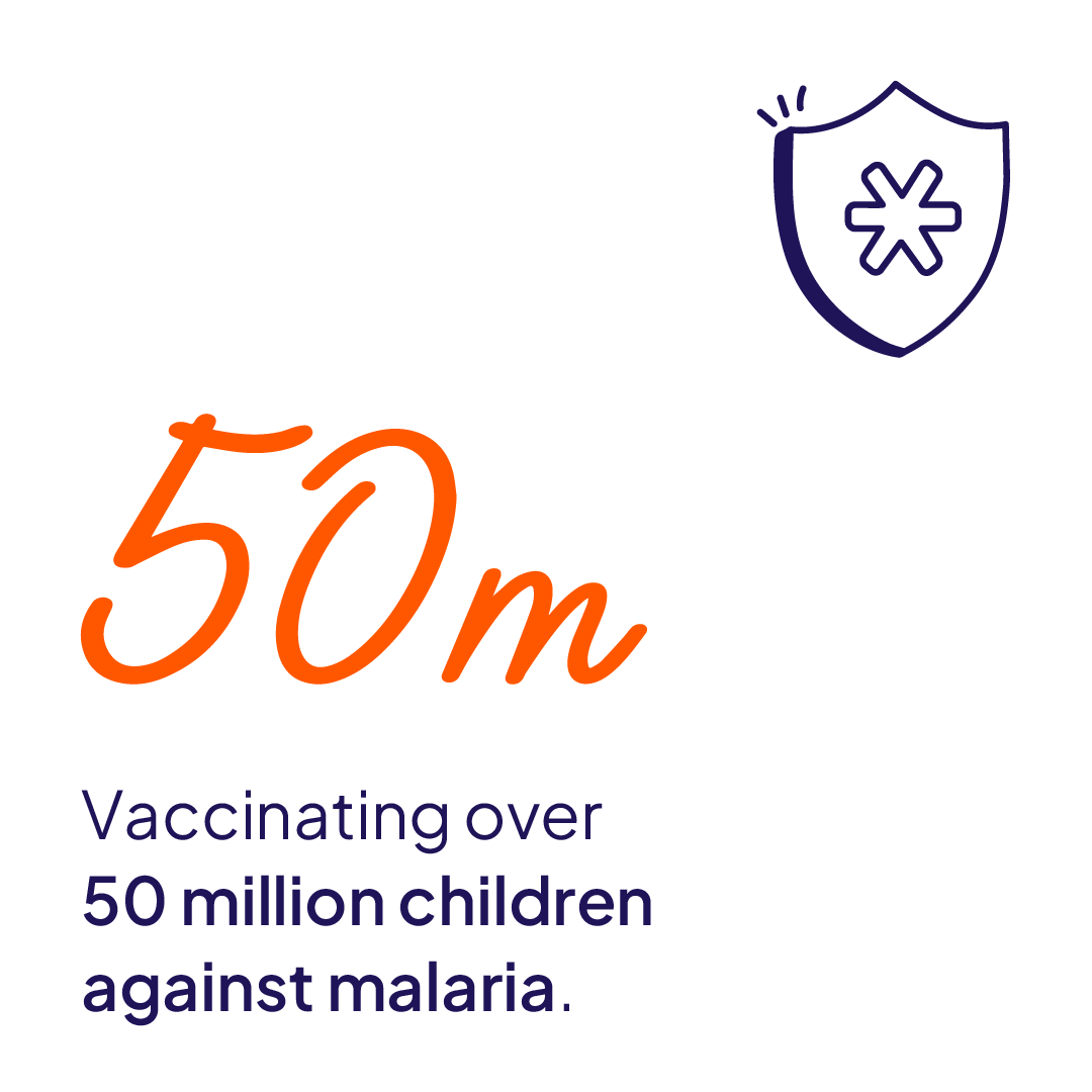 Vaccinating over 50 million children against malaria