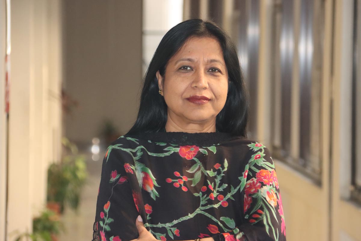 Dr Sayera Banu, Senior Scientist and Head of the Programme for Emerging Infections, Infectious Diseases Departments, at the research institute icddr,b. Credit: icddr'b