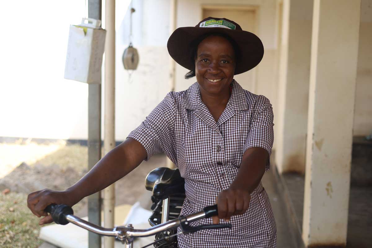 Maria Matuka, a vaillage health worker, reports every month at Chizvirizviri clinic in Chiredzi, southeast of Zimbabwe. Credit: Farai Shawn Matiashe/2024