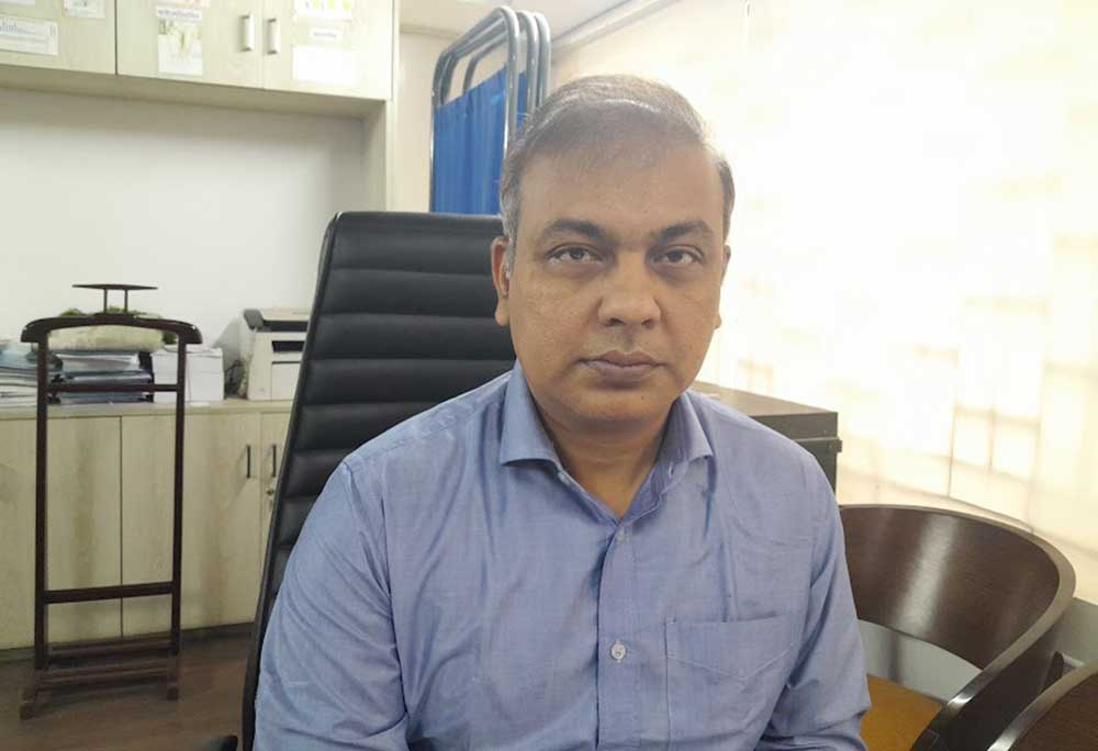 Dr. Ariful Bashar, Acting Superintendent of Infectious Diseases Hospital, Mohakhali, Dhaka. Credit: Mohammad Al Amin