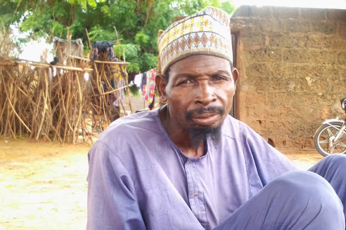 Farmer Ummaru Bagobiri believes it is not good to be eating while his neighbour is hungry. Credit: Jeseusegun Alagbe