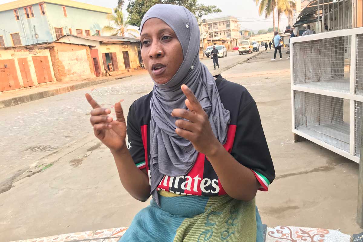 Nivyabandi Salama, a 29-year-old mother of three currently living in Buyenzi, a suburb of Bujumbura city in Burundi. Credit: Moses Havyaramina